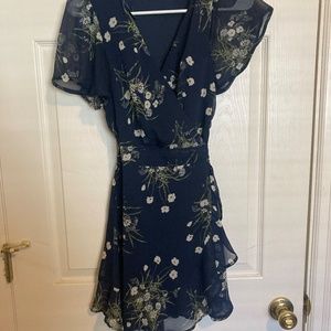 Francesca’s Aria Floral Wrap Dress